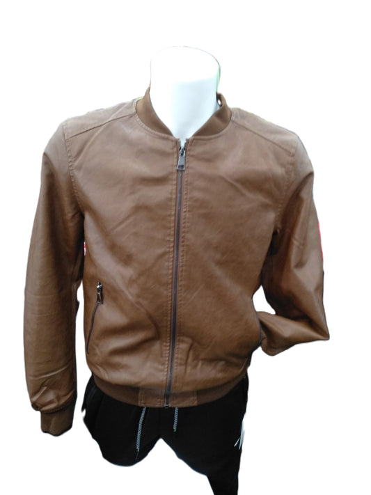 GIUBBINO BOMBER IN PELLE